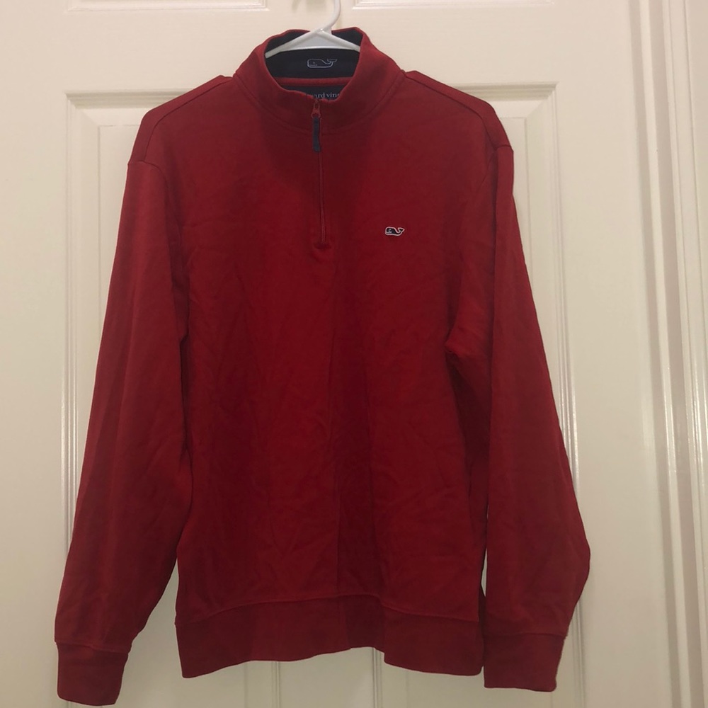 Red & Navy Vineyard Vines Pullover